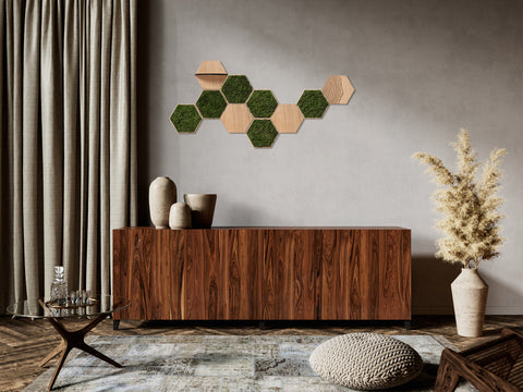 Hexagon wandtegels - set van 10 stuks