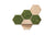 Hexagon wandtegels - set van 5 stuks
